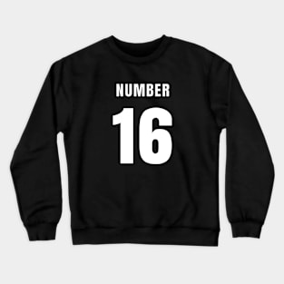 NUMBER 16 FRONT-PRINT Crewneck Sweatshirt